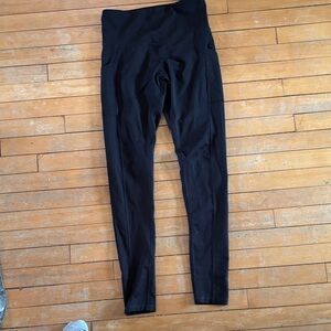 EUC Champion Black Activewear Leggings with Logo Detail